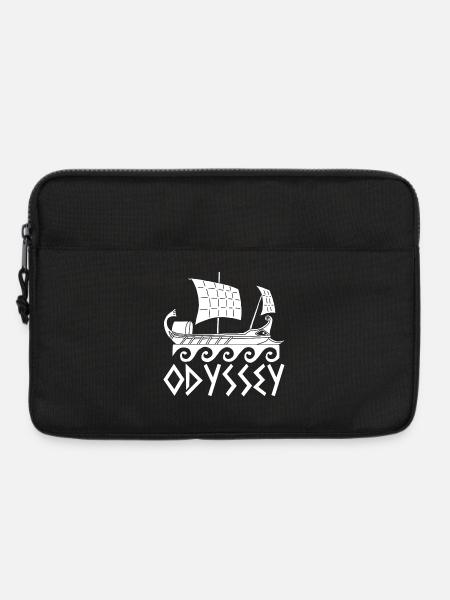Die Reise des Odysseus (weiß) - Laptoptasche 13" - Schwarz