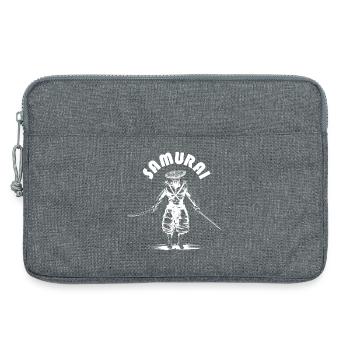 Symbole de samouraï Icône Fighter Illustration Logo - Sacoche pour ordinateur portable 13 pouces - gris chiné - Devant