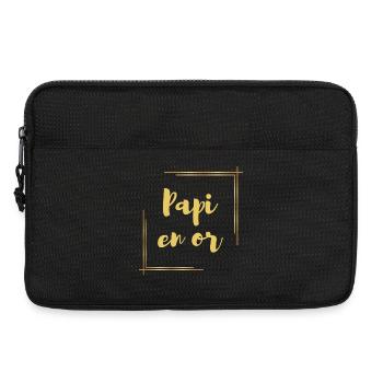 PAPI EN OR - Sacoche pour ordinateur portable 13 pouces - noir - Devant