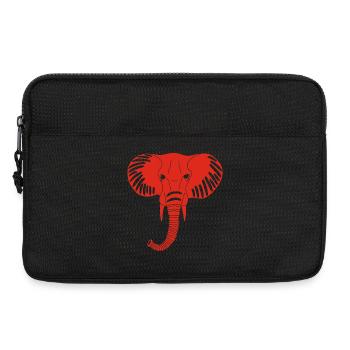 Roter Elefantenkopf - Laptoptasche 13" - Schwarz - Vorne