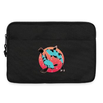 Carpe Koi | Poisson d'ornement Japonais - Sacoche pour ordinateur portable 13 pouces - noir - Devant
