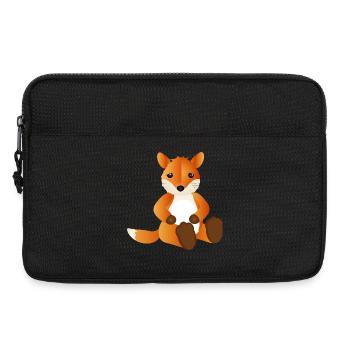 sugar-sweet little fox as animal companion - Laptop bag 13" - black - Front