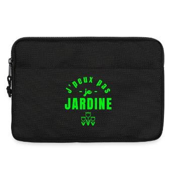 jardin, jardinage, fan de jardinage - Sacoche pour ordinateur portable 13 pouces - noir - Devant