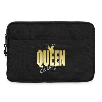 Königin der Küche - goldene Krone - Laptoptasche 13" - Schwarz - Vorne