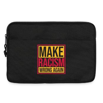 make racism wrong again - Laptop bag 13" - black - Front