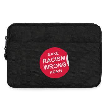 Rendre le racisme répréhensible - Sacoche pour ordinateur portable 13 pouces - noir - Devant