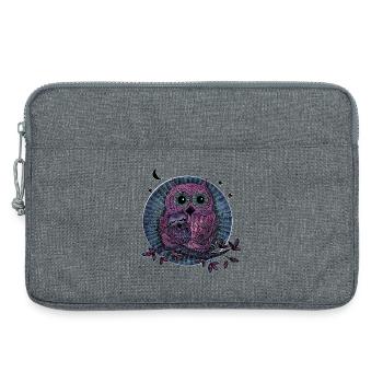 Owls Mama Child - Laptop bag 13" - heather grey - Front