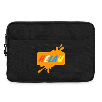 Helau Karnevalsdesign - Laptoptasche 13" - Schwarz - Vorne