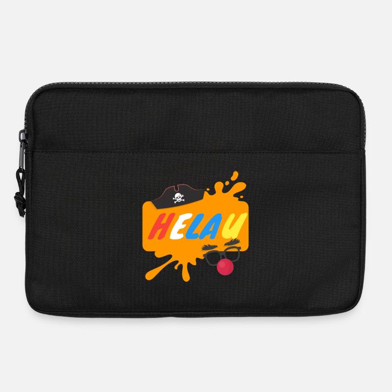 Helau Splash Karnevaldesign - Laptoptasche 13" - Schwarz