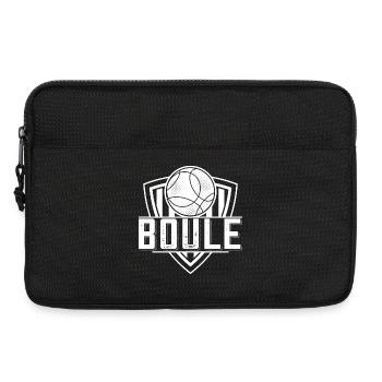 Boule boule boules pour bouler pétanque - Sacoche pour ordinateur portable 13 pouces - noir - Devant