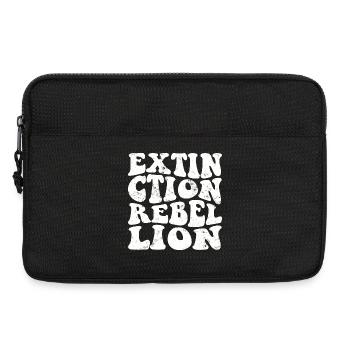 Extinction Rebellion Retro weiss - Laptoptasche 13" - Schwarz - Vorne