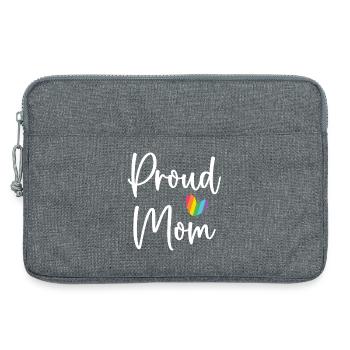 Maman fière - Sacoche pour ordinateur portable 13 pouces - gris chiné - Devant