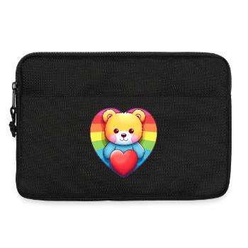 Liebe ist eine Bärennotwendigkeit - Laptoptasche 13" - Schwarz - Vorne