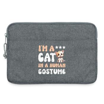 Cat Cats - Laptop bag 13" - heather grey - Front