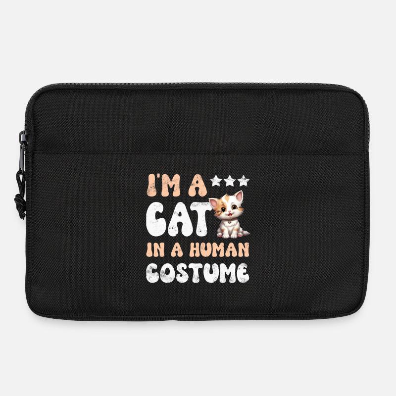 Katze Katzen - Laptoptasche 13" - Schwarz
