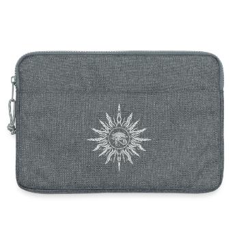 Sun, Summer, Horus' Eye - Laptop bag 13" - heather grey - Front
