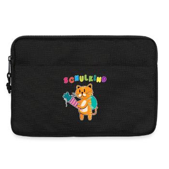 Schulkind Einschulung | Schulanfang ABC-Schütze - Laptoptasche 13" - Schwarz - Vorne