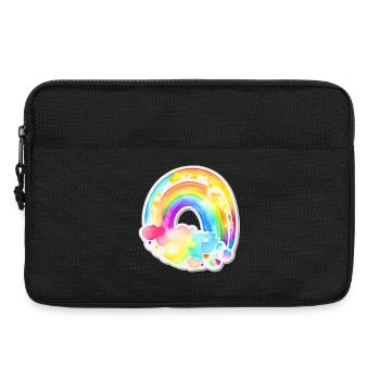 Arc-en-ciel - Sacoche pour ordinateur portable 13 pouces - noir - Devant