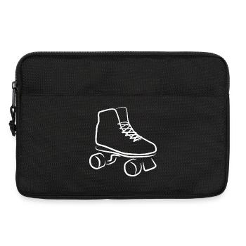 Roller Skates Zeichnung - Laptoptasche 13" - Schwarz - Vorne