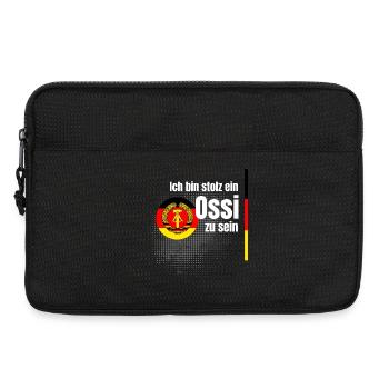 ossi stolz NVA ostdeutsch spruch humor witz sachse - Laptoptasche 13" - Schwarz - Vorne