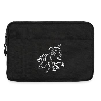 Golden Retriever "Black Edition" - Laptop bag 13" - black - Front