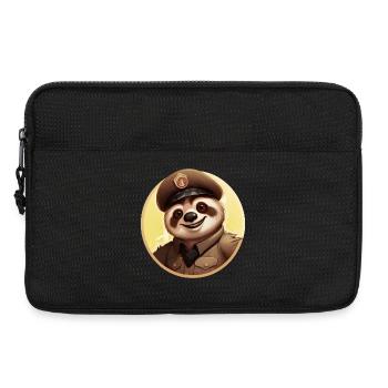 Paresseux policier - Sacoche pour ordinateur portable 13 pouces - noir - Devant