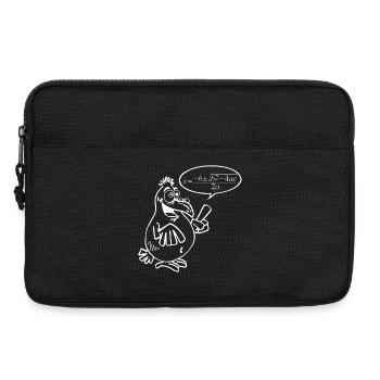 White Smart Bird - Laptop bag 13" - black - Front