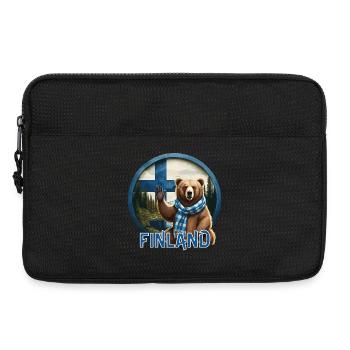 Finlande - Finlande - Suomi - Sacoche pour ordinateur portable 13 pouces - noir - Devant