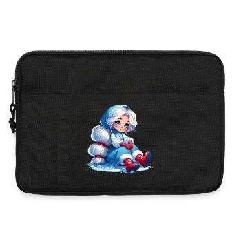 Ded Moroz Snegurotschka russischer Weihnachtsmann - Laptoptasche 13" - Schwarz - Vorne