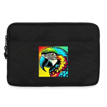 Parrot Pop Art - Laptop bag 13" - black - Front