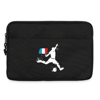 Joueur de football Blast France - Sacoche pour ordinateur portable 13 pouces - noir - Devant