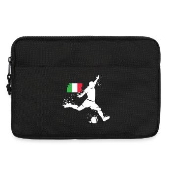 Fußball Team Italien Spieler Explosion EM 2024 - Laptoptasche 13" - Schwarz - Vorne