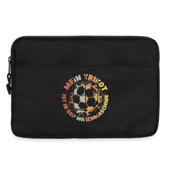 Dictons amusants maillot de football dans l’icône de lavage - Sacoche pour ordinateur portable 13 pouces - noir - Devant