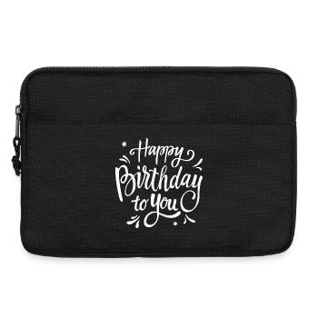 Geburtstagsskript handschriftliche Feier - Laptoptasche 13" - Schwarz - Vorne