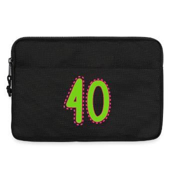 40. 40 ANS. 40e ANNIVERSAIRE - Sacoche pour ordinateur portable 13 pouces - noir - Devant