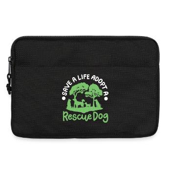 Hunderettung Hundeadoption - Laptoptasche 13" - Schwarz - Vorne