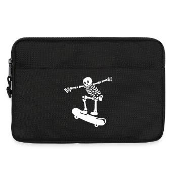 Skateboarding Skeleton Skateboarder - Laptoptasche 13" - Schwarz - Vorne