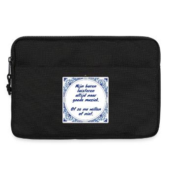 Neighbors always listen to # - Laptop bag 13" - black - Front