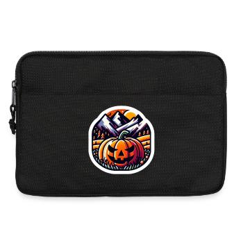 Halloween mit Kürbis - Laptoptasche 13" - Schwarz - Vorne