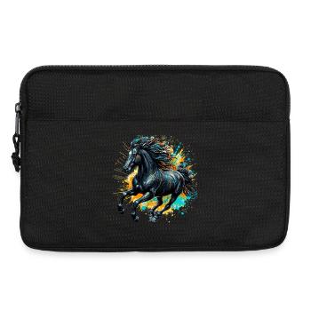 Pferd - Laptoptasche 13" - Schwarz - Vorne