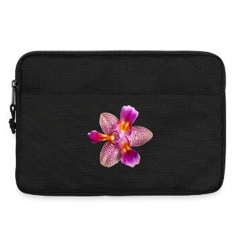 Phalaenopsis Joie Conte de fées pélorique Fleur d’orchidée - Sacoche pour ordinateur portable 13 pouces - noir - Devant