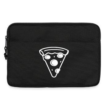 Pizza Slice Line Art - Laptop bag 13" - black - Front
