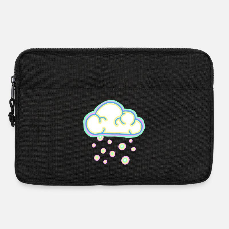 Pastel cloud and snow - Laptop bag 13" - black