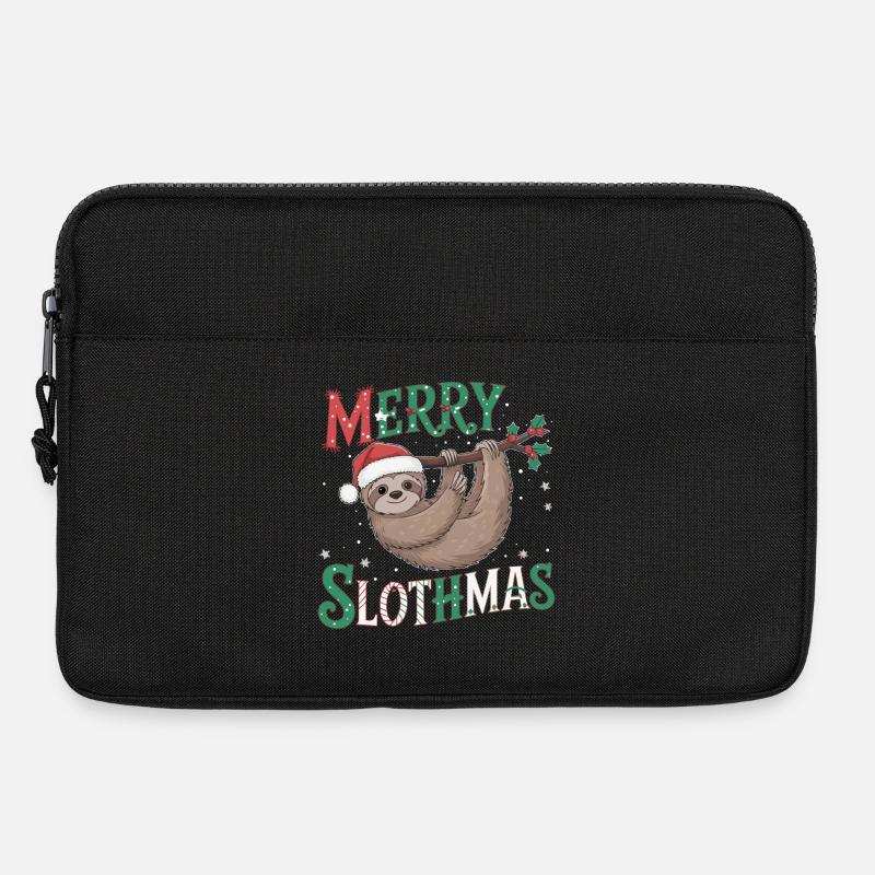 Fröhliche Faultiere - Laptoptasche 13" - Schwarz