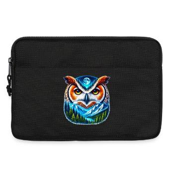 Owl - Laptop bag 13" - black - Front