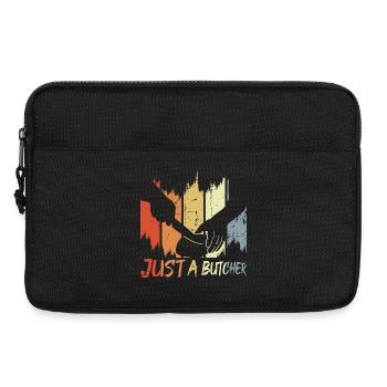 Drôle de boucher - Sacoche pour ordinateur portable 13 pouces - noir - Devant