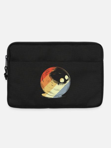 Oldschool Bowlingkugel - Laptoptasche 13" - Schwarz