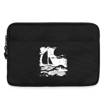 Dessin de voile - Sacoche pour ordinateur portable 13 pouces - noir - Devant