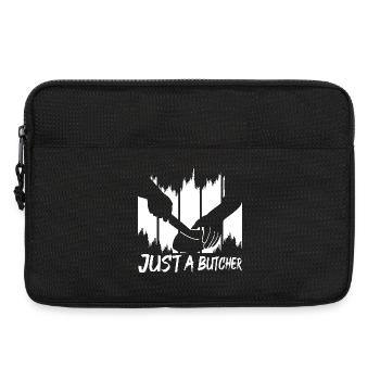 Nur ein Metzger - Laptoptasche 13" - Schwarz - Vorne
