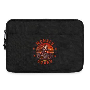 Affen Quad Truppe - Laptoptasche 13" - Schwarz - Vorne